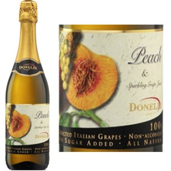 Peach and Sparkling Grape Juice