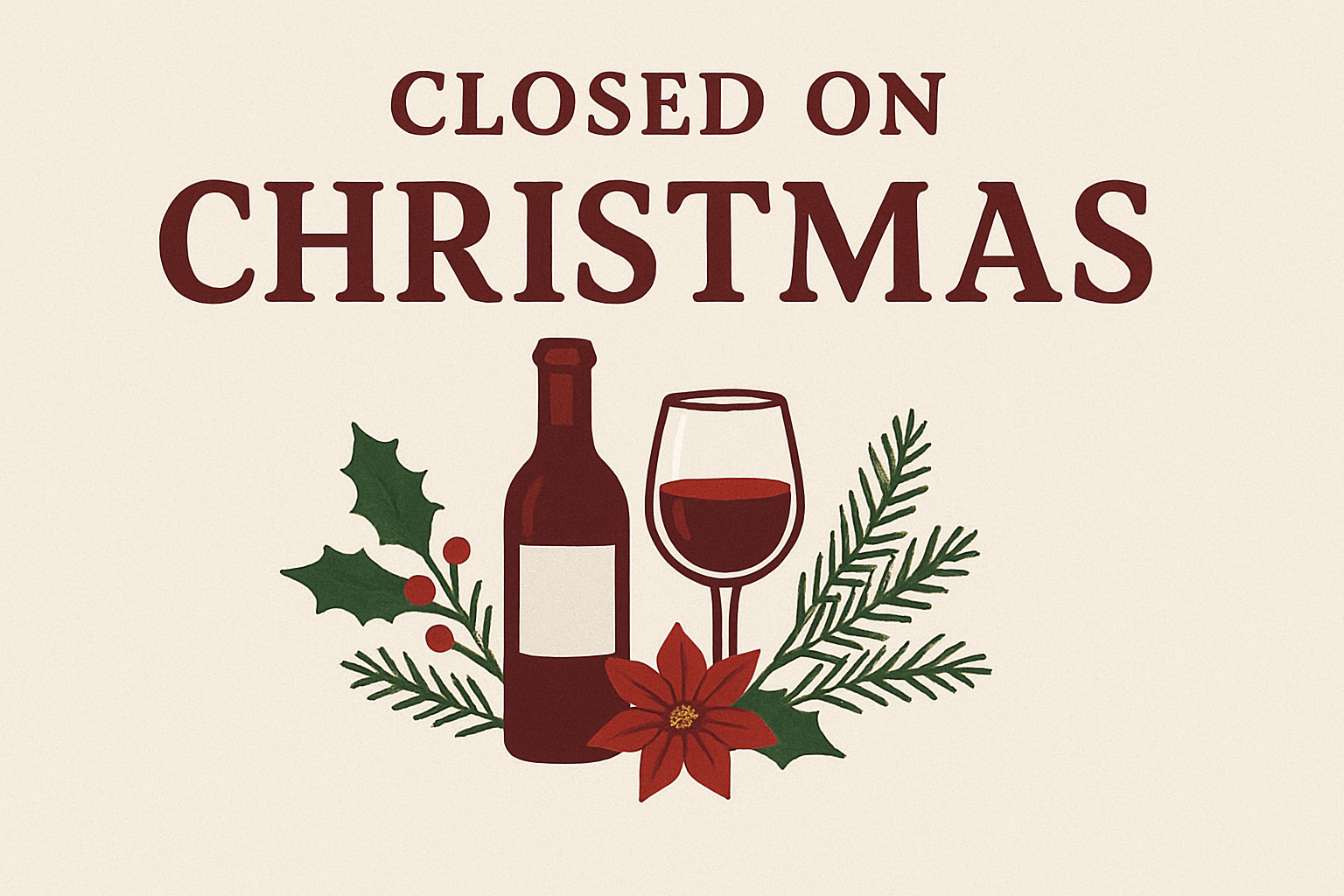 Closed for Christmas